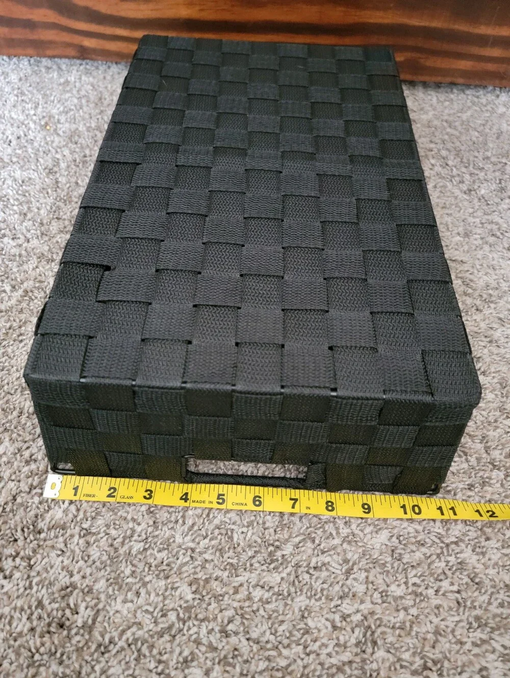 Black Woven Storage Basket - Home Accents